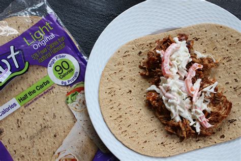 Bbq Chicken Wrap With Crunchy Coleslaw Topping Mom To Mom Nutrition Recipe Chicken Wraps