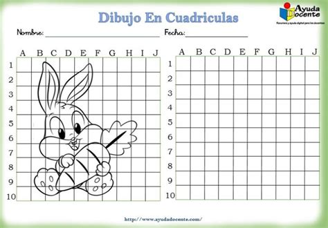 Fichas Con Dibujos En Cuadrículas Para Niños Pdf Ayuda Docente