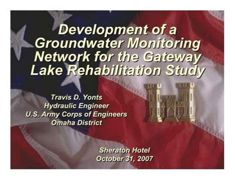 Development Of A Groundwater Monitoring Network For The Gateway