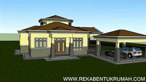 Pakej tulip family house plans styles facade. Pelan Rumah D1-17 (Pelan Rumah Banglo Setingkat 4 Bilik/ 2 ...