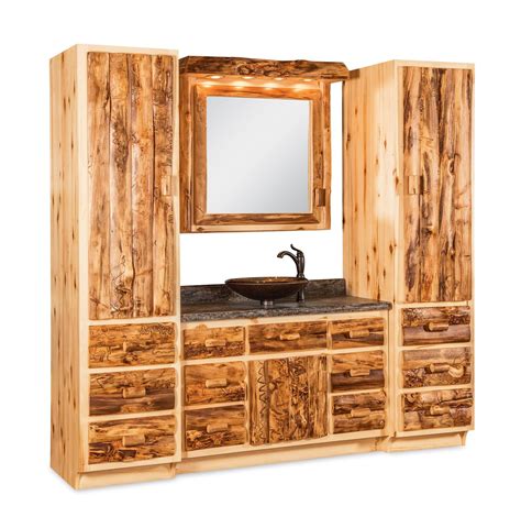 Amish Rustic Log Bathroom Vanity Set Rustic Bathroom Vanities