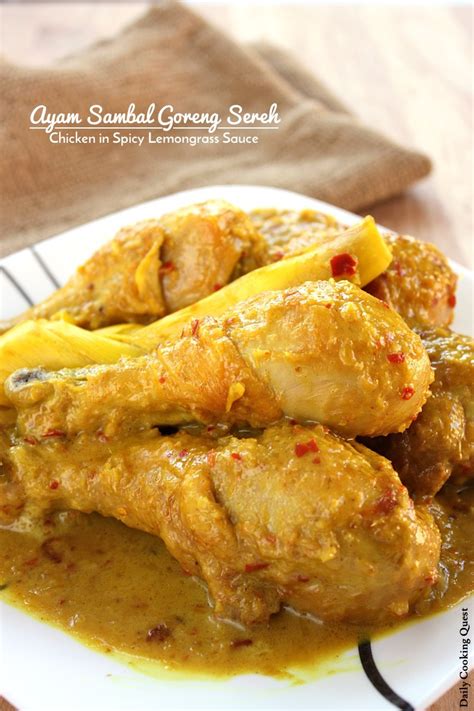 Namun kini variasai dari ayam geprek semakin banyak salah satunya ayam geprek crispy. Ayam Sambal Goreng Sereh - Chicken in Spicy Lemongrass ...