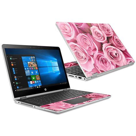 skin for hp pavilion x360 15 6 2018 pink roses mightyskins protective durable and