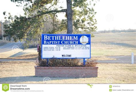 Bethlehem Baptist Church Millington Tn Editorial Stock Photo Image