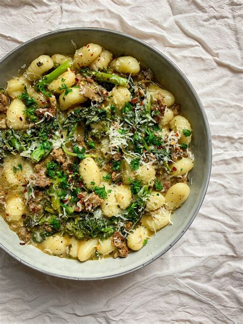 Spicy Sausage And Lemon Butter Gnocchi The Slimmer Kitchen