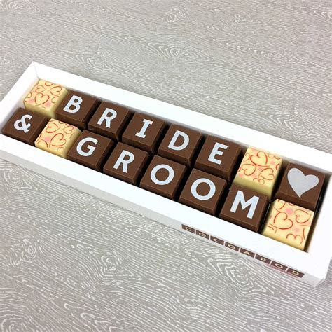 Personalised Chocolates For Weddings By Cocoapod Chocolates