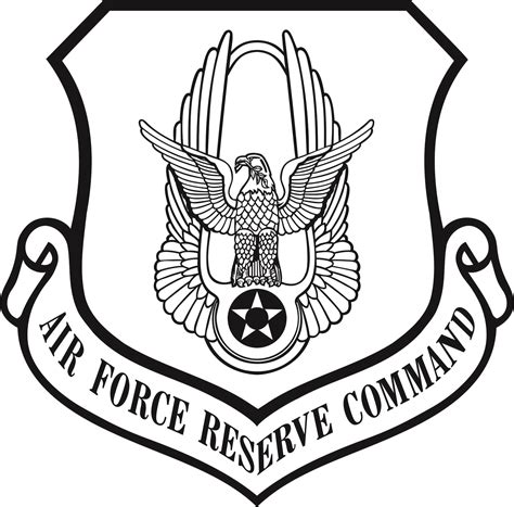 Air Force Reserve Command Shield Black And White