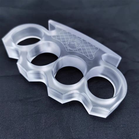 2024 New Clear Plastic Brass Knuckles Cakra Edc Gadgets