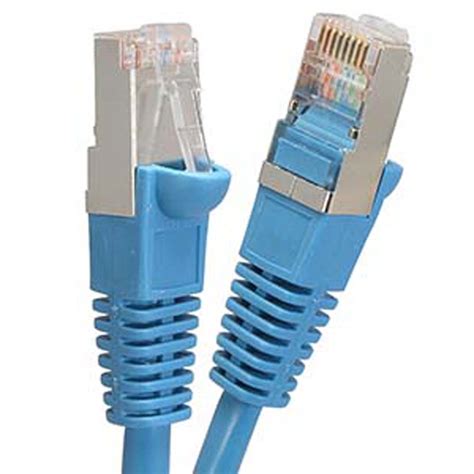 Cable Cat5e Shielded Stp Wmolded Boots Blue 5 Compatible