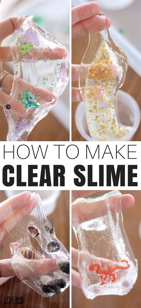 How To Make Clear Slime Little Bins For Little Hands Party Food