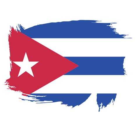 Cuba flag painted - Openclipart png image
