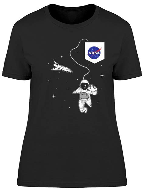 Smartprints Nasa Astronaut In Space T Shirt Womens