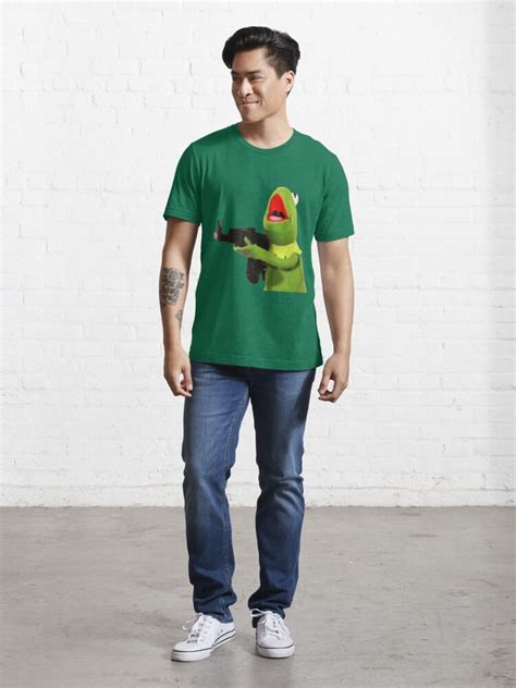 Kermit With Gun T Shirt By Monkofyomom Redbubble