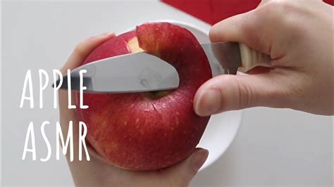 How To Peel An Apple Asmr 사과 깎는 소리 Youtube