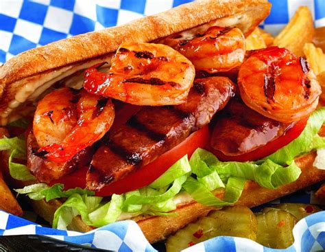 This pitmaster favorite should be slathered on ribs, chicken, pork, beef or veggies. Famous Dave's BBQ Shrimp Sandwich in #SeattleSouthside ...