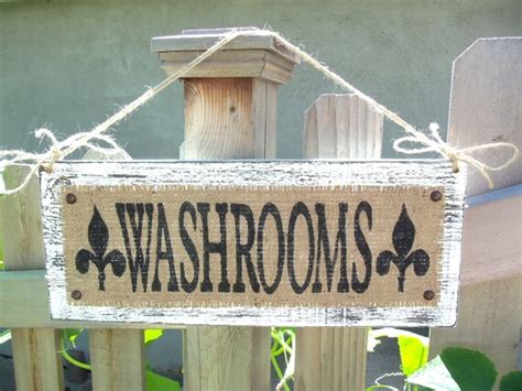 Items Similar To Wedding Sign Washroom Bathroom Powder Room Sign