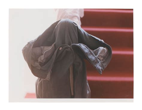 Wolfgang Tillmans B 1968 I Grey Jeans Over Stair Post 1991 Ii
