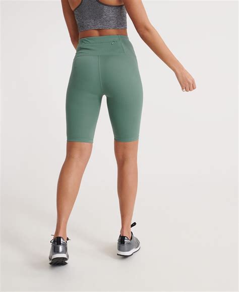 Womens Training Tight Shorts In Sagebrush Green Superdry