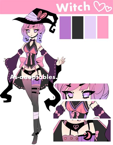 Witch Adoptable Closed By As Adoptables On Deviantart