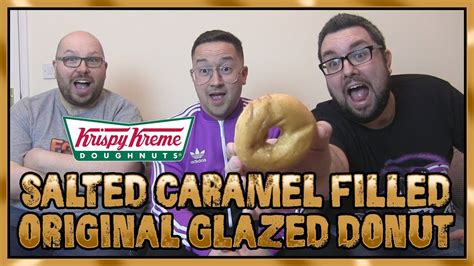 Krispy Kreme Original Filled Salted Caramel Review Youtube