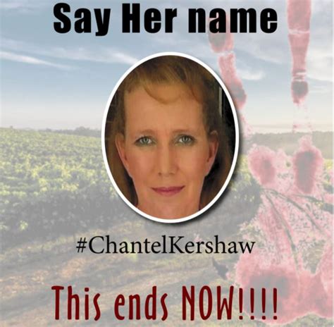 Farm Murder Of Chantel Kershaw Protest Action Delmas Court 13