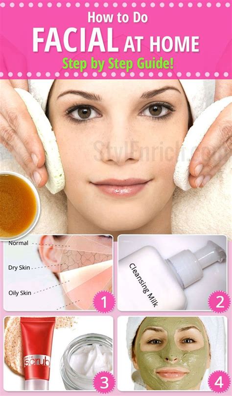 How To Do Facial At Home How To Do Facial Skin Care Steps Homemade