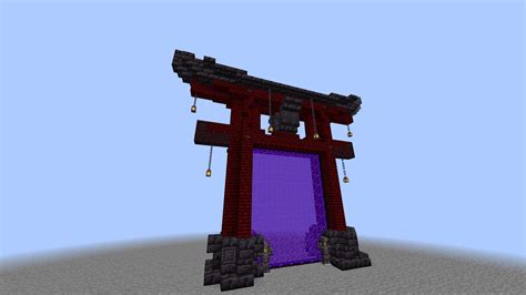Saw Wasabikirins Torii Gate And Tried Building One Myself Rminecraft