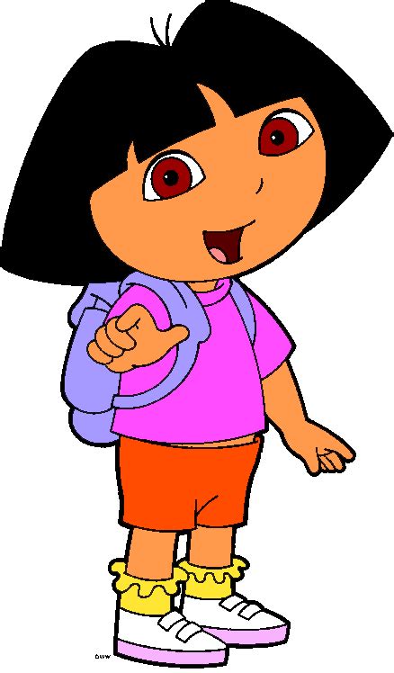 Dora The Explorer Clipart Kids Cartoon Characters Dora