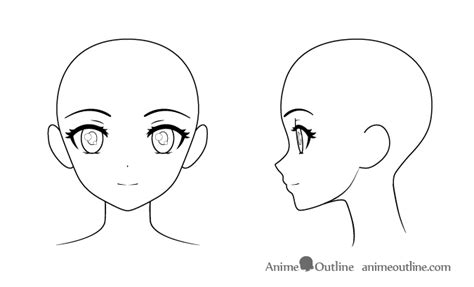 How To Draw An Anime Girl S Head And Face AnimeOutline