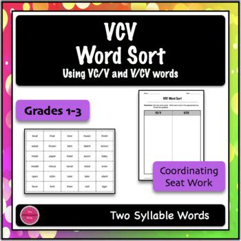 We did not find results for: VCV Word Sort Grades 1-3 {Differentiated + Seat work} | TpT