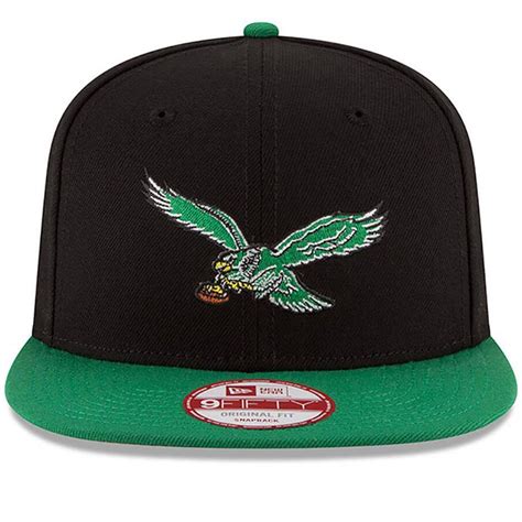 Philadelphia Eagles Throwback Bird Logo Two Tone Vintage Snapback Hat