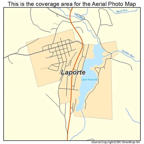 Aerial Photography Map Of Laporte Pa Pennsylvania