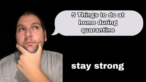 5 Things To Do At Home During Quarantine Youtube