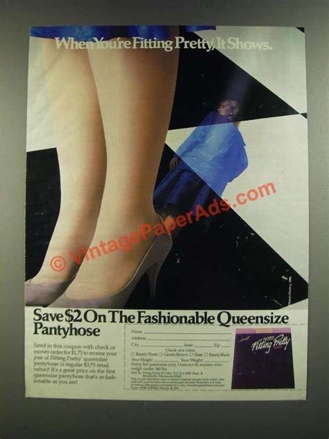 Ec0833 1986 Hanes Fitting Pretty Pantyhose Ad When Youre Ads Vintage Ads Old Ads