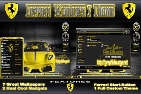 Theme Windows 7 Ferrari Youll Never Walk Alone