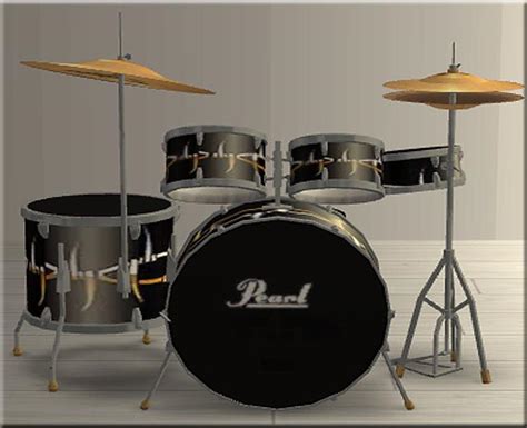 Mod The Sims Pearl Drum Set Tribal Barbed Wire By Terminal