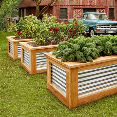 Wood Ideas Raised Garden Beds Designs Rustic Woodworking