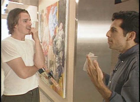 Realty Bites Ben Stiller And Ethan Hawke On Set 1993