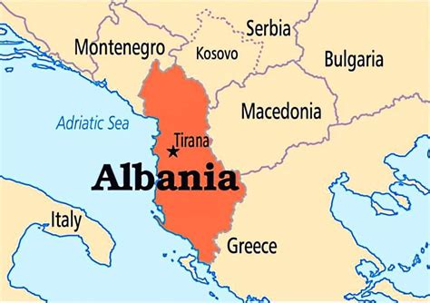 Mapa de Albania datos interesantes e información sobre el país