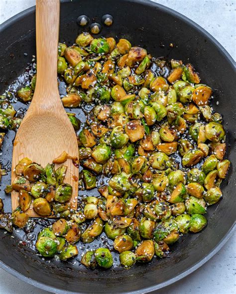 For delicious brussels sprouts, cook them in very hot oil. These Delicious Stir Fried Brussels Sprouts Will Convert Anyone! | Clean Food Crush