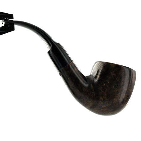 Dark Brown Briar Ships Bow Tobacco Pipe 34 Bend By Paykoc Brp20033