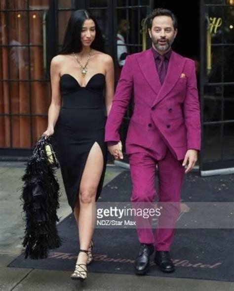 nick kroll and his wife lily kwong arriving at the imax premiere of don t worry darling in new