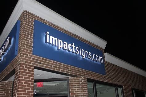 Exterior Outdoor Lighted Signs Impact Signs