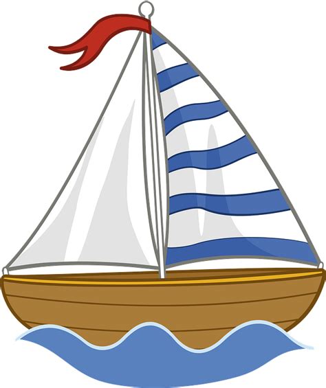 Sailing Boat Clipart Lake Clipart Sail Boat Cartoon Transparent