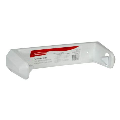 Rubbermaid 14 In Plastic Paper Towel Holder In White Fg2364rqwht The