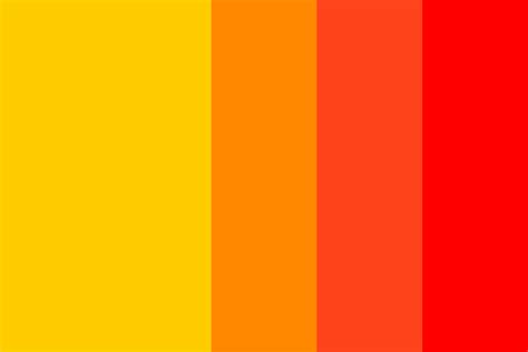 Rgb + html color palette. Orange Color Palette