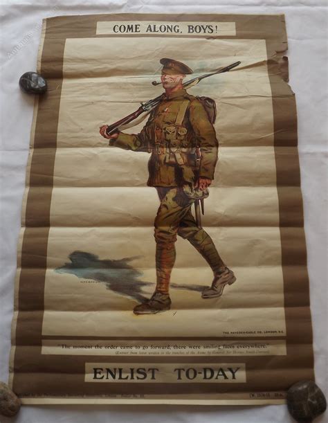 Antiques Atlas Original First World War Recruitment Poster Caffyn
