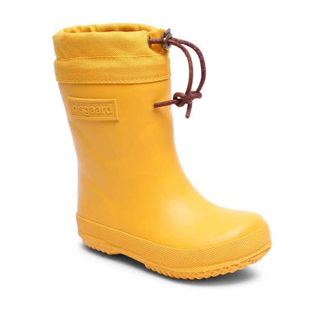 Bisgaard Yellow Thermo Winter Wellies Yellow