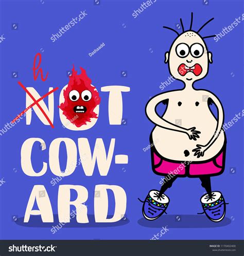 Naked Cowardly Man Vector Stock Vector Royalty Free Shutterstock