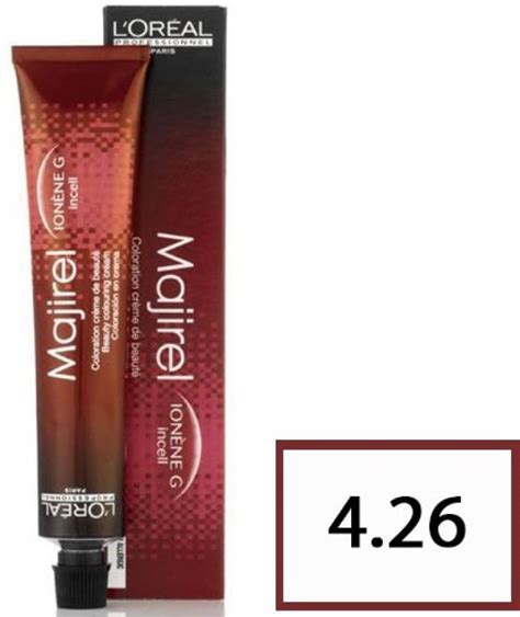 L'Oréal Paris Majirel Hair Coloring Cream 4.26 Brown Red Iridescent